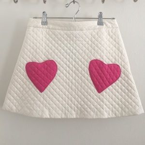 ASOS Creamy White A-Line mid-thigh skirt